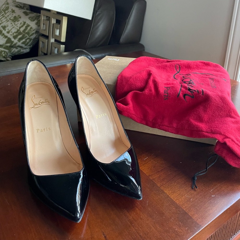 Christian Louboutin Heels | Authentic | size 37.5 | Corneille 100 Patent - Picture 3 of 7